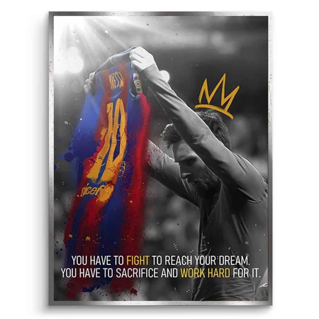 „DON'T STOP KEEP GOING“ – motivierender Kunstdruck auf Leinwand