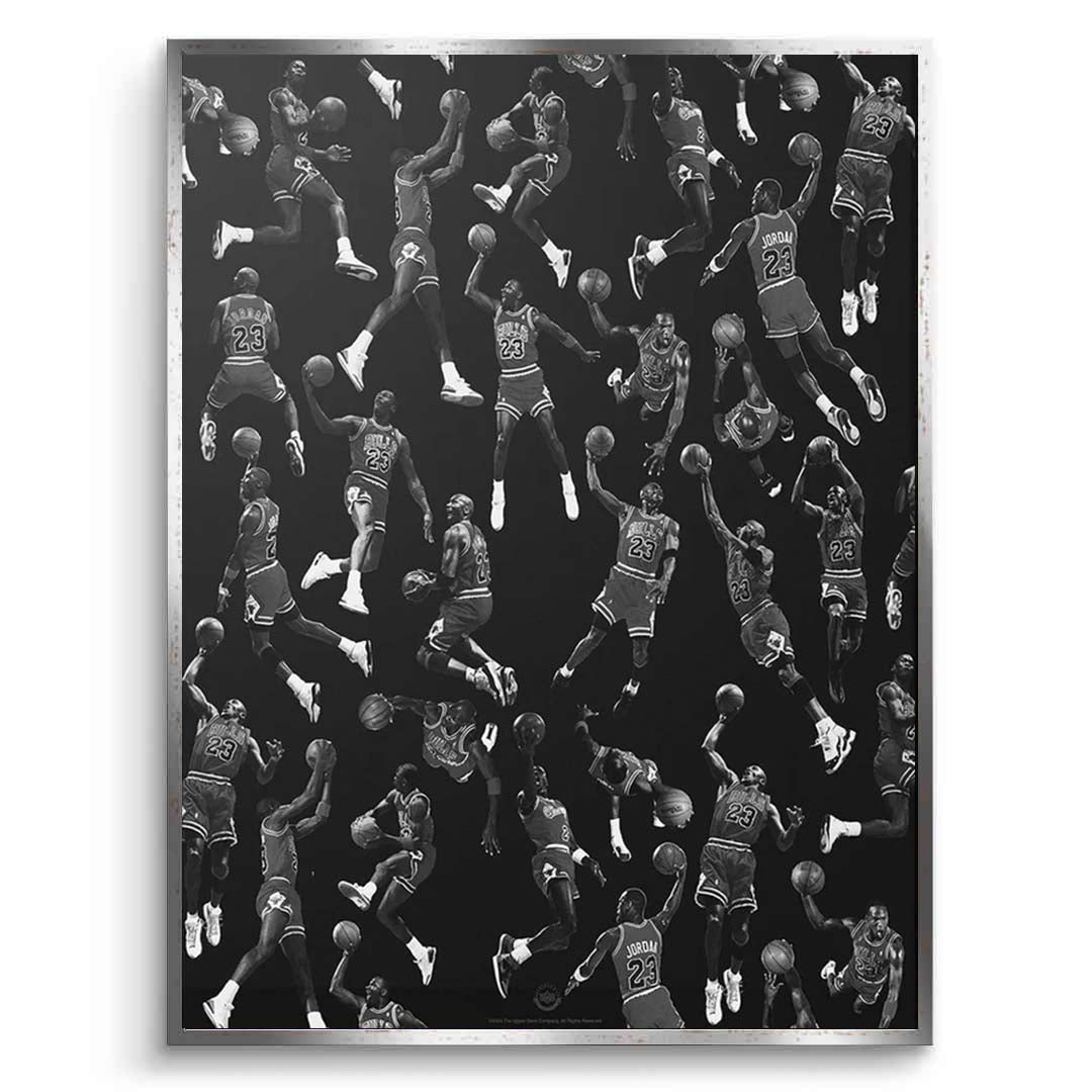 Michael Jordan: Dynamic Legends Collage Canvas Wall Art