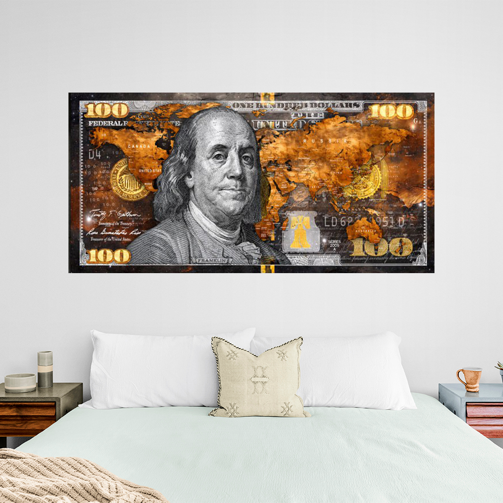 Benjamin Franklin - Dollar, MAP Poster