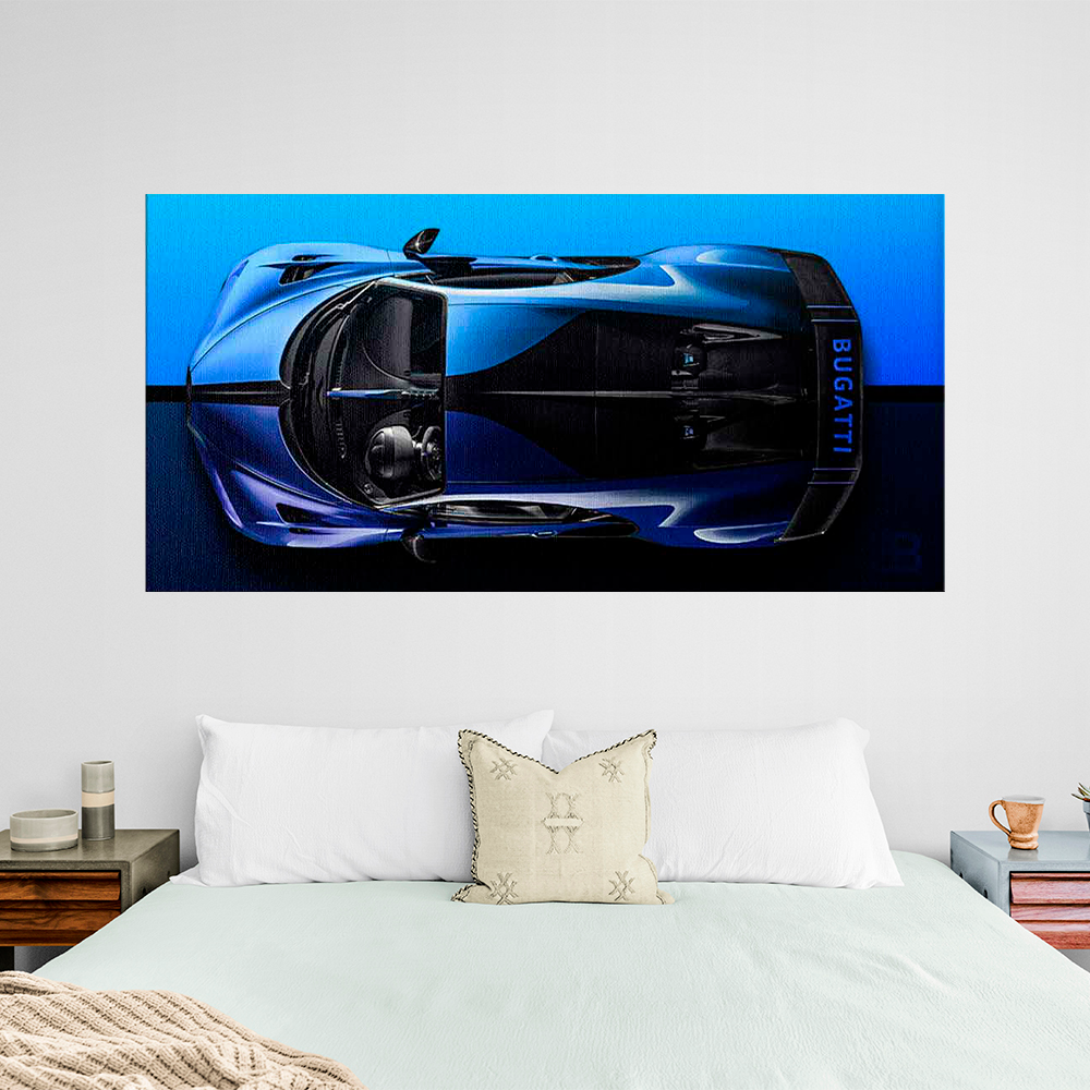 BUGATTI BLUE BACKSIDE