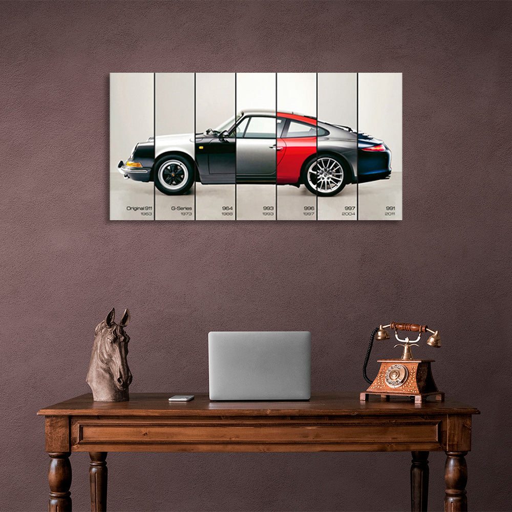 Leinwandbild „Diverse Porsche-Teile“