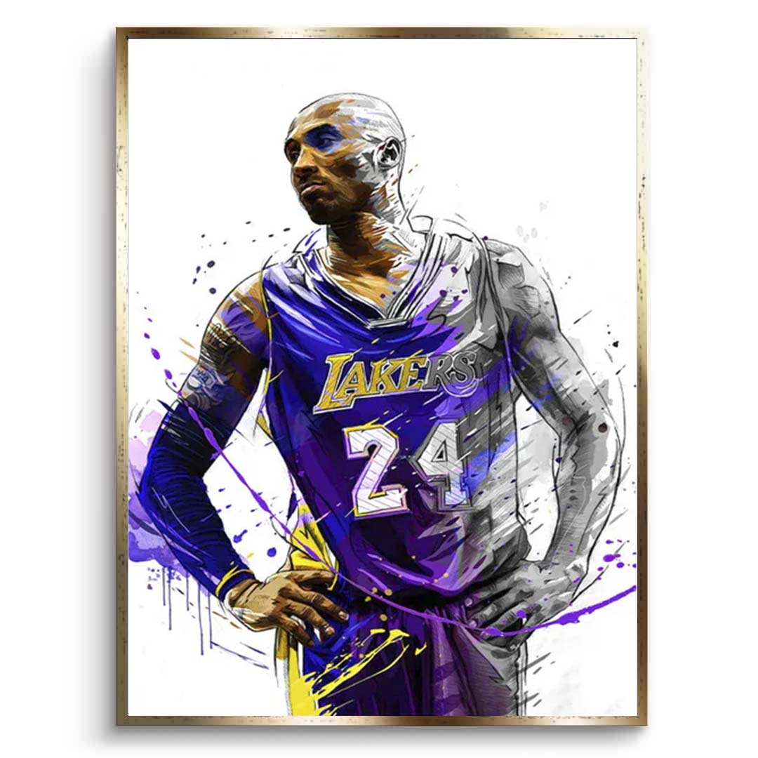Leinwandbild, Motiv Basketballspieler Kobe Bryant, Los Angeles Lakers