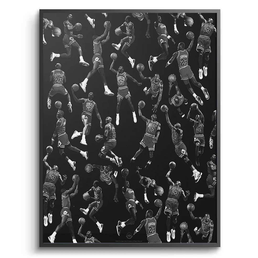 Michael Jordan: Dynamic Legends Collage Canvas Wall Art