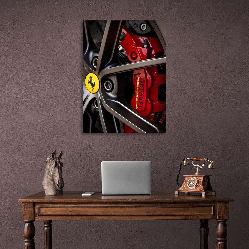 Leinwandbild „Ferrari-Radauto“