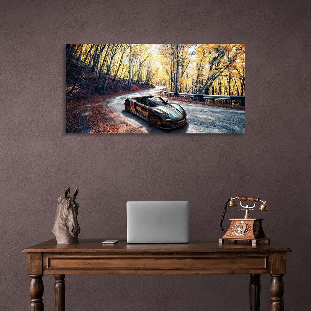 Leinwandbild, Wandbild, Auto, Porsche 918 Spyder