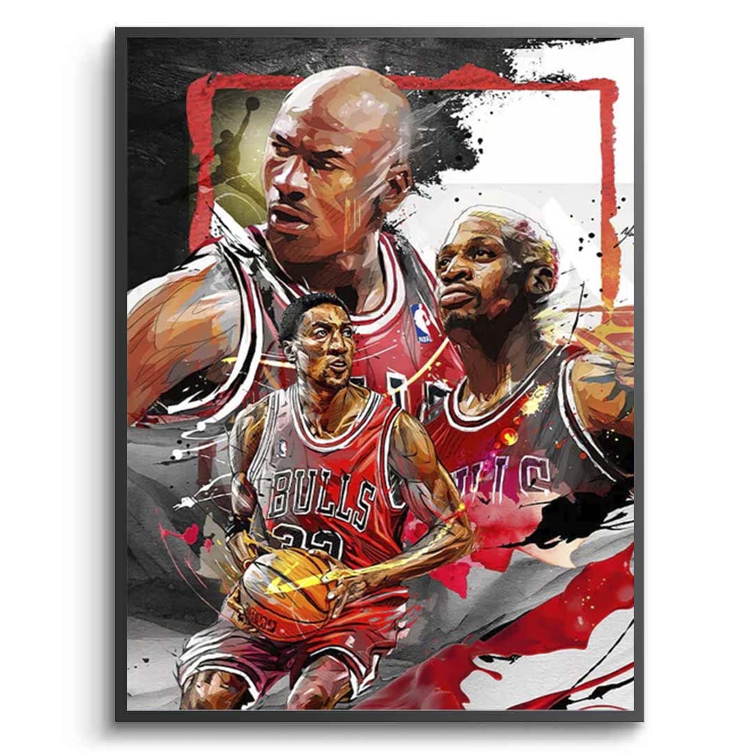 NBA Jordan 23 legends Canvas Wall Art Print