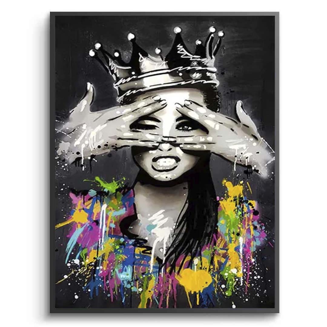 The Girl in the Crown Canvas Wall Art Print