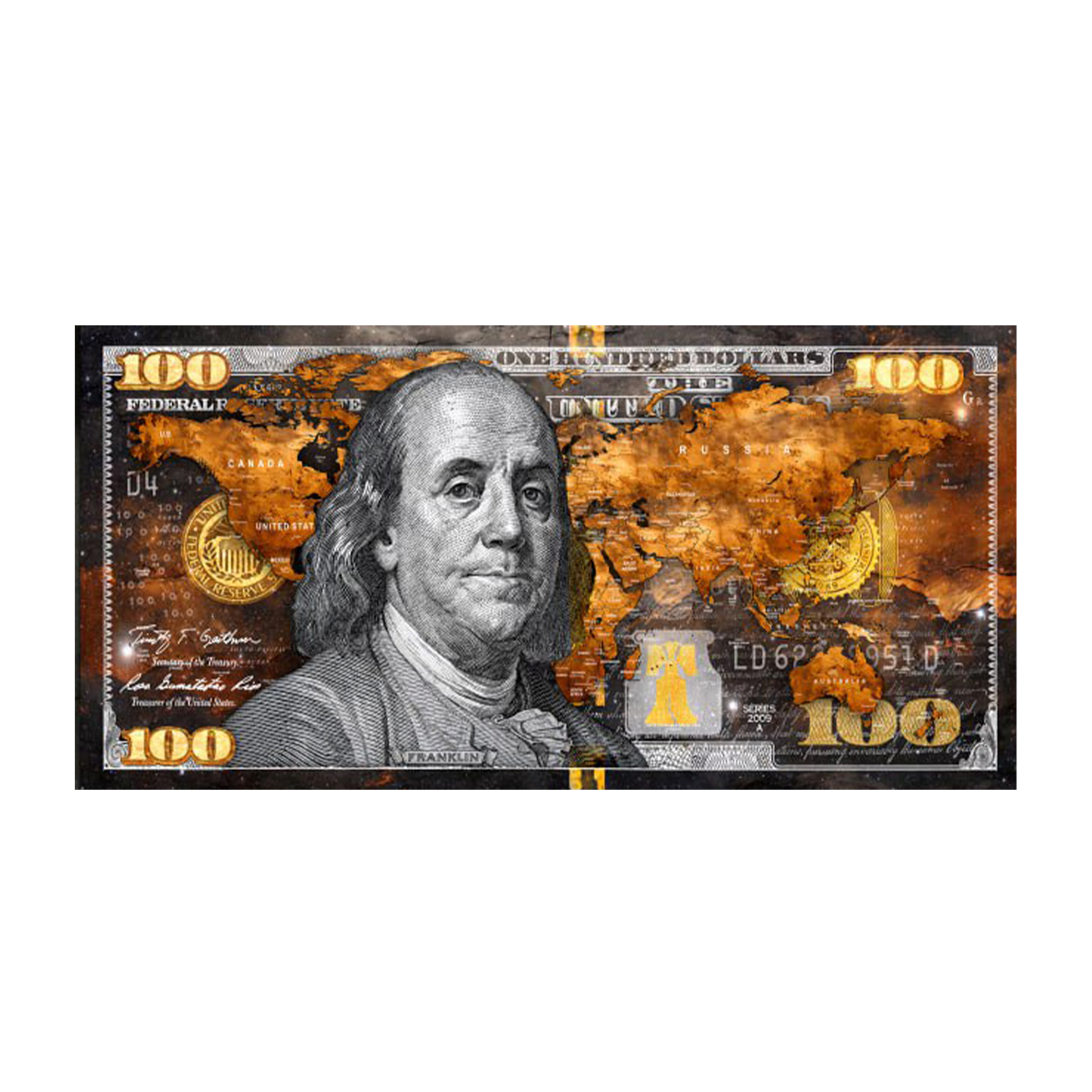 Benjamin Franklin - Dollar, MAP Poster