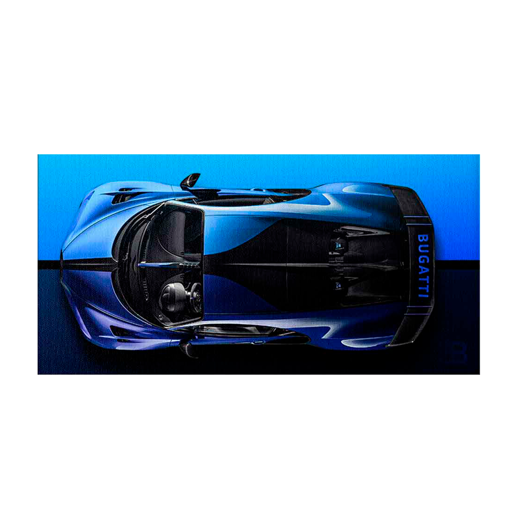 BUGATTI BLUE BACKSIDE