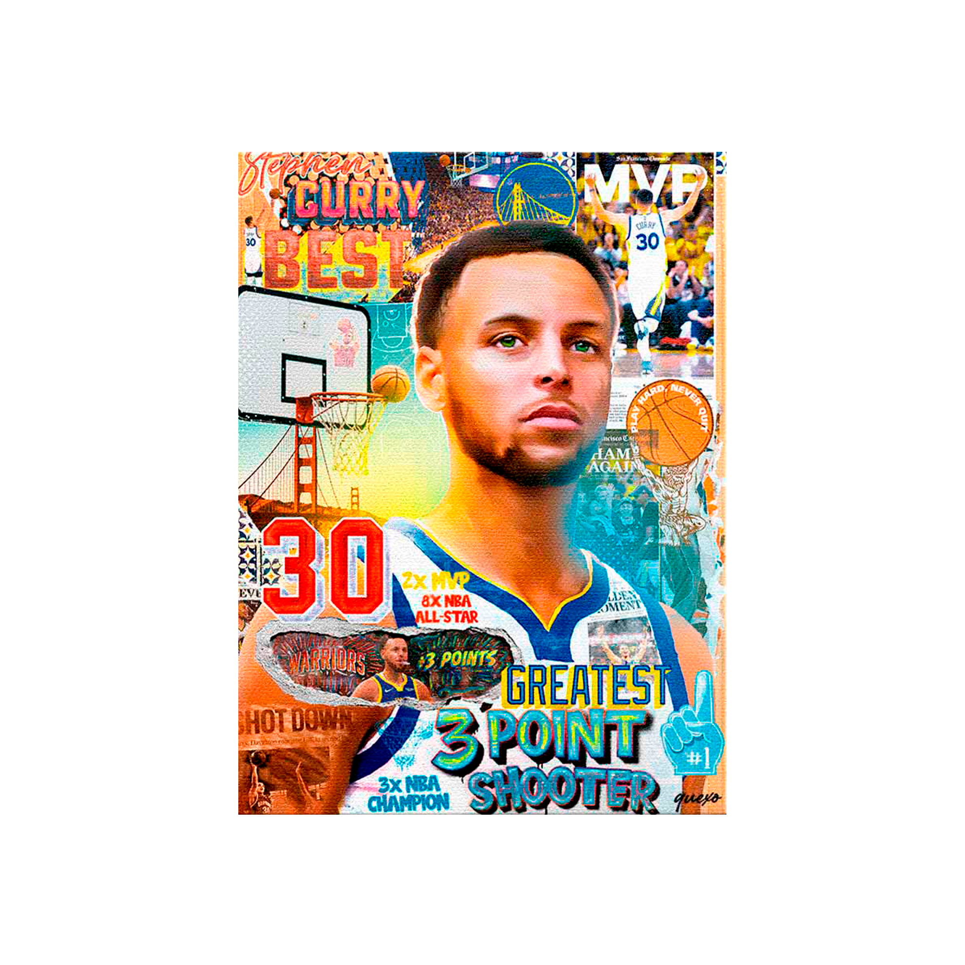 Kunstdruck auf Leinwand, Motiv: Weiße Boxhandschuhe auf weißem Hintergrund