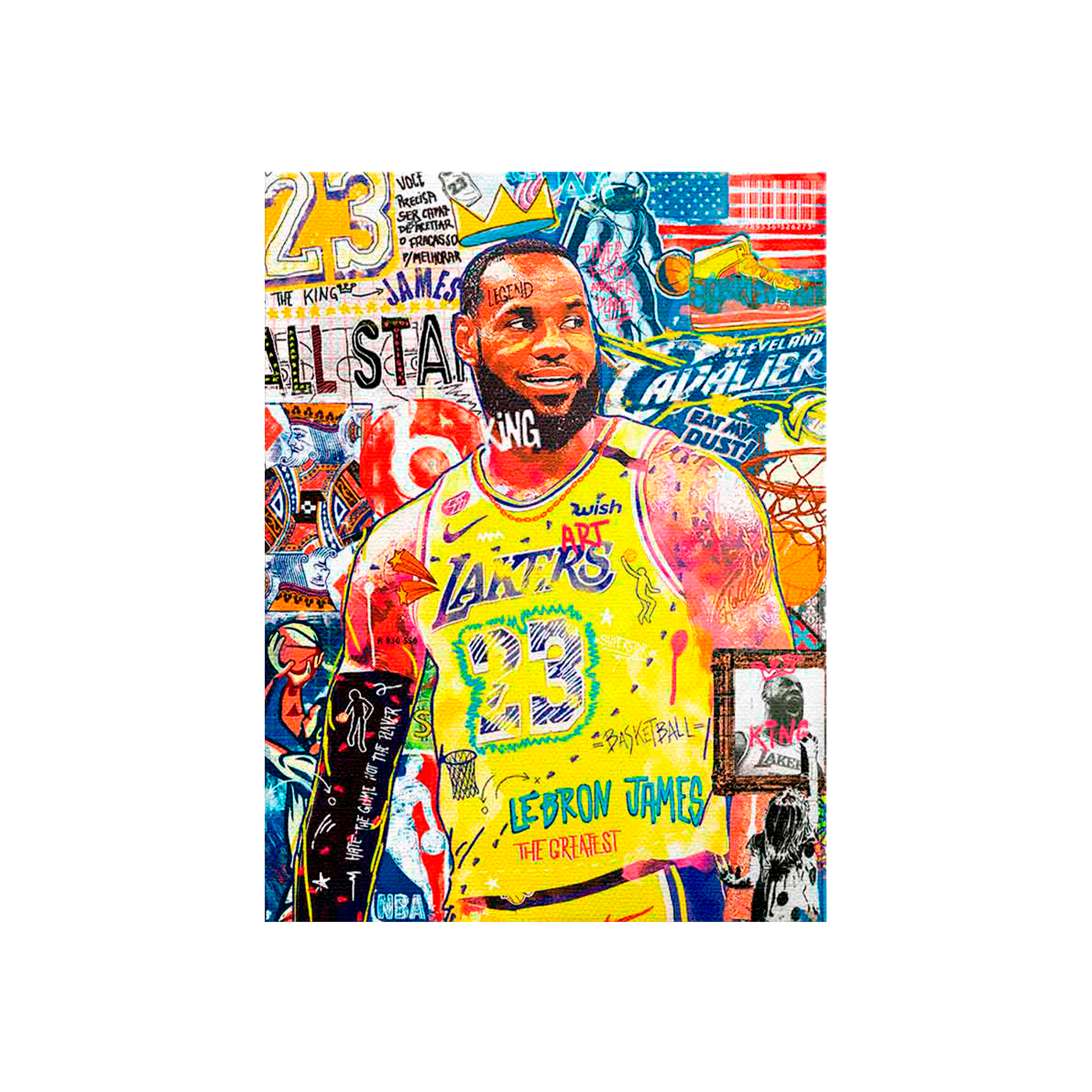 Kunstdruck auf Leinwand, Motiv: Weiße Boxhandschuhe auf weißem Hintergrund