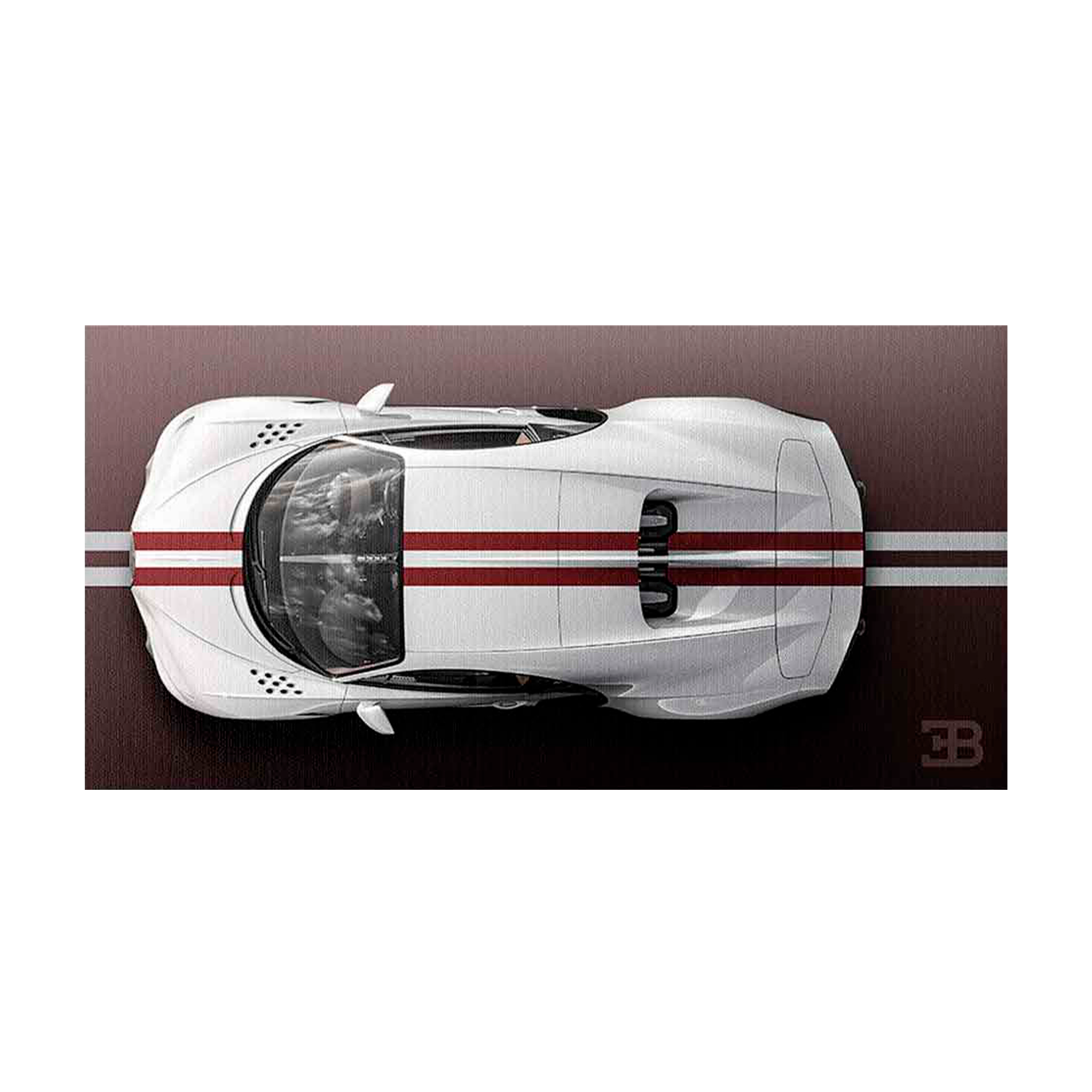 Leinwandbild, Porsche 911, grün, auf grauem Hintergrund