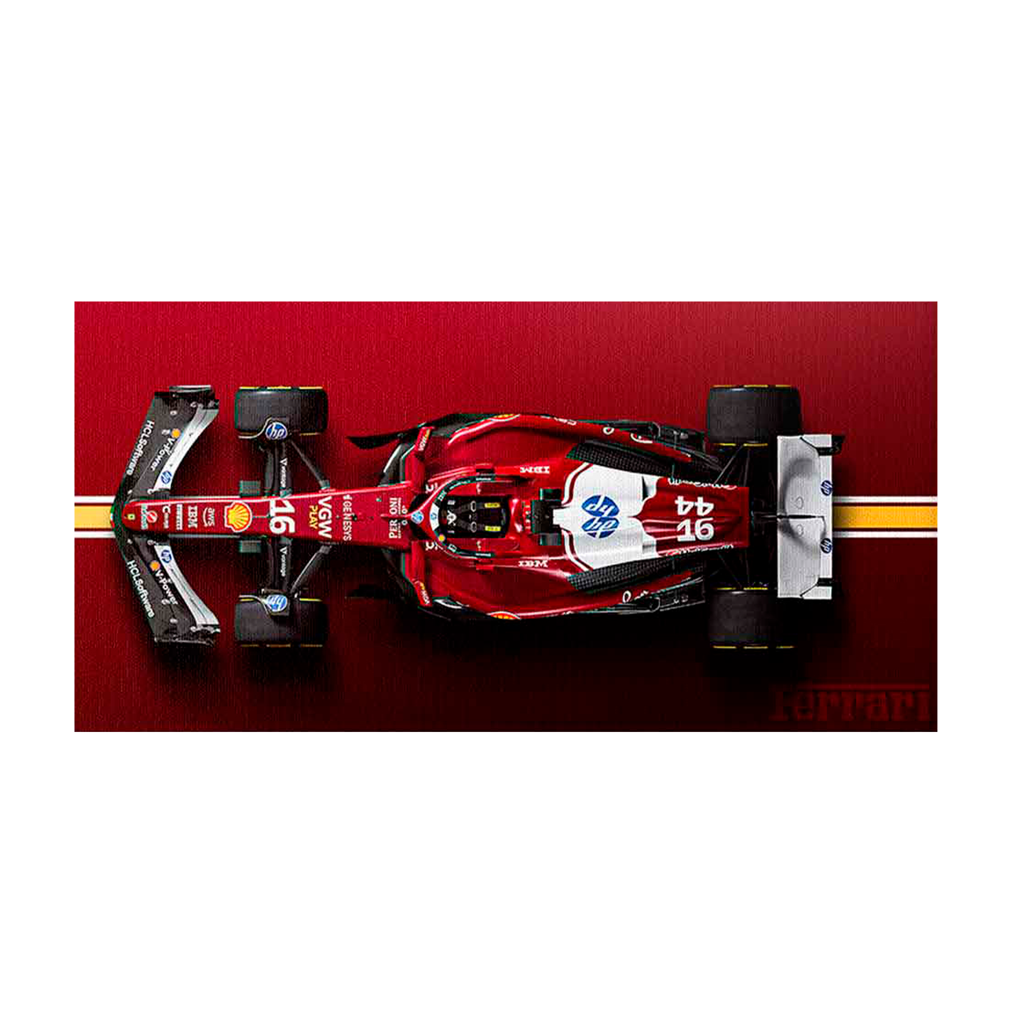 Leinwandbild, Porsche 911, grün, auf grauem Hintergrund