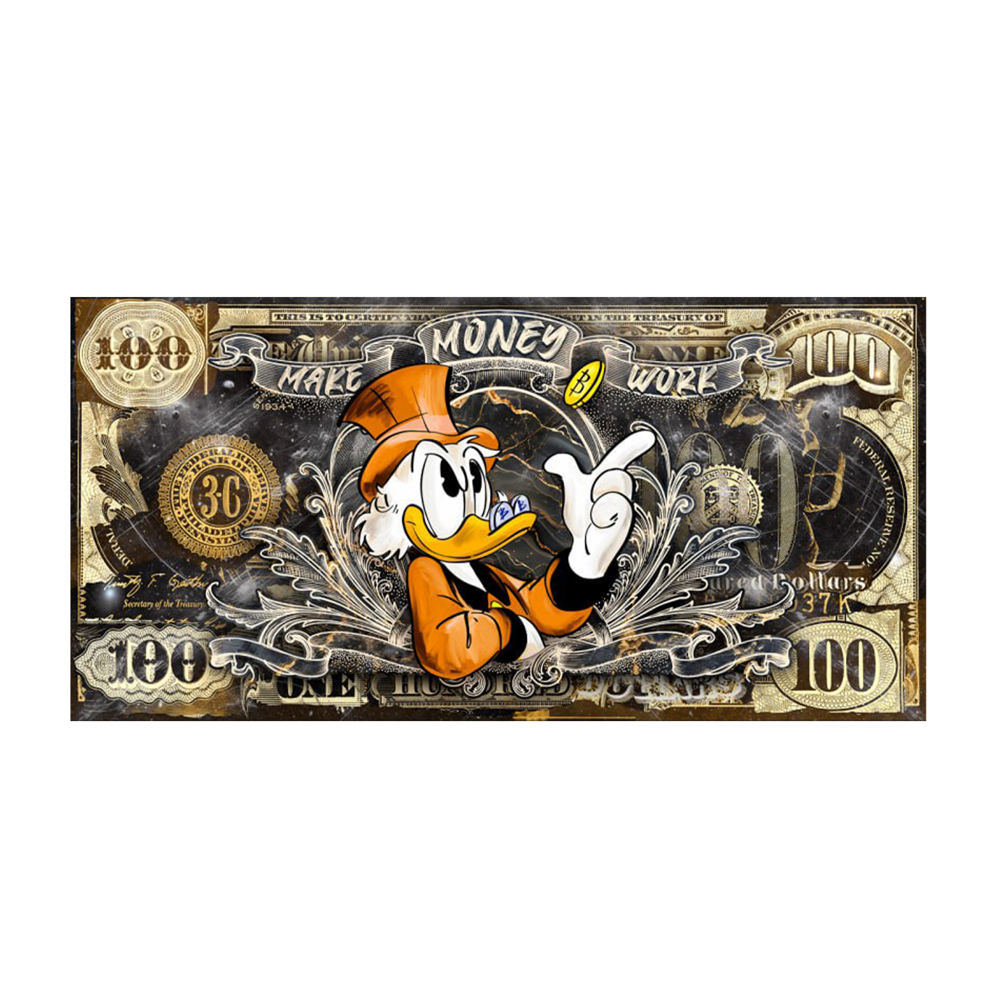 MAKE MONEY WORK Art Canvas