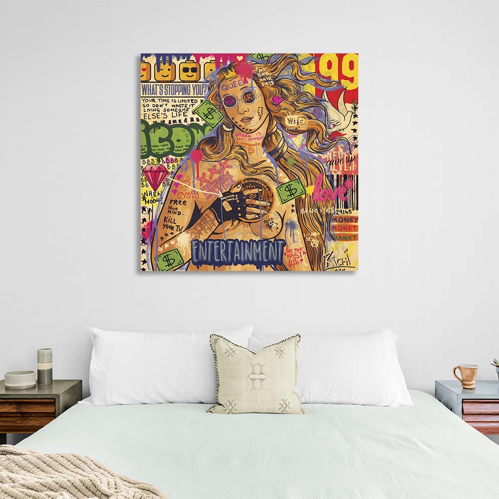 Pop-Art-Kunstdruck „Venus“ auf Leinwand