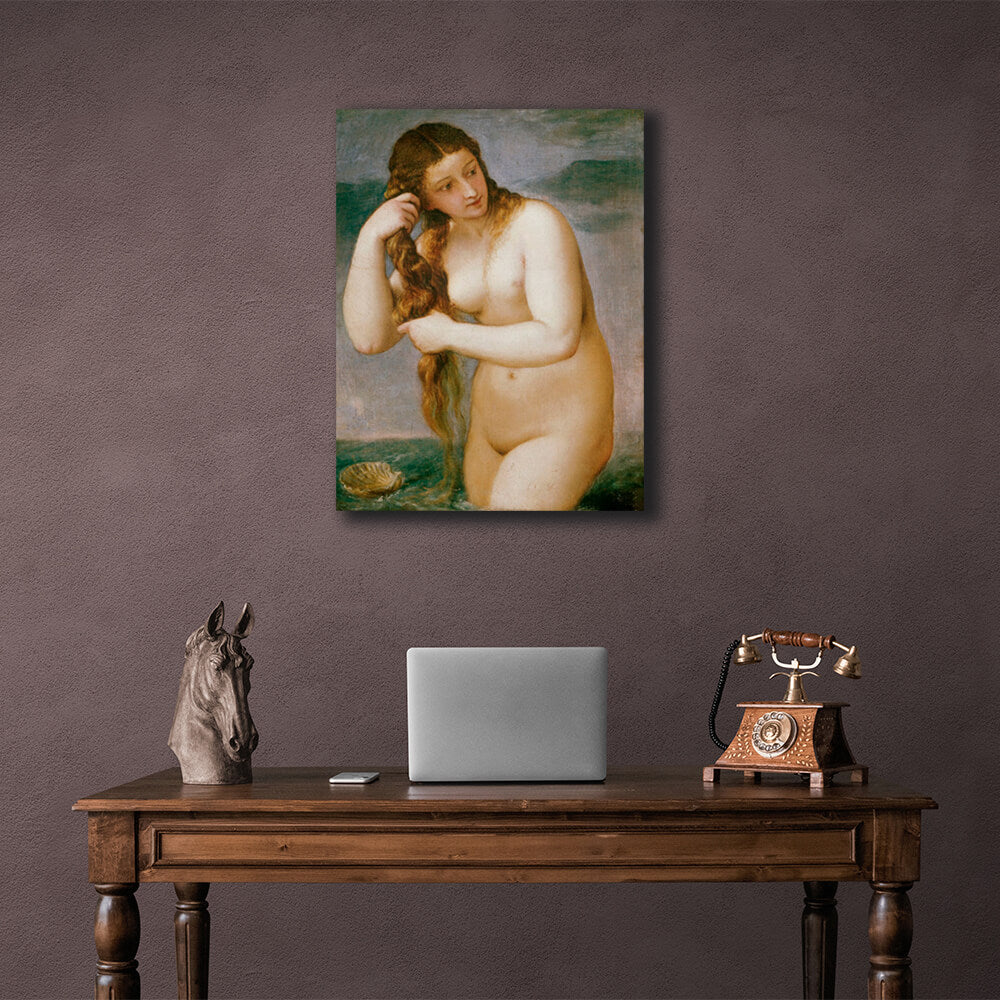 Kunstdruck auf Leinwand, Venus Anadiomena