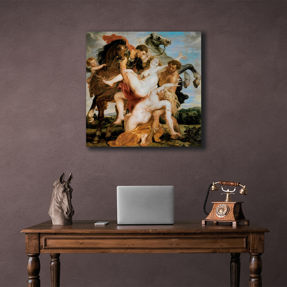 The Abduction of the Daughters Canvas Wall Art Print