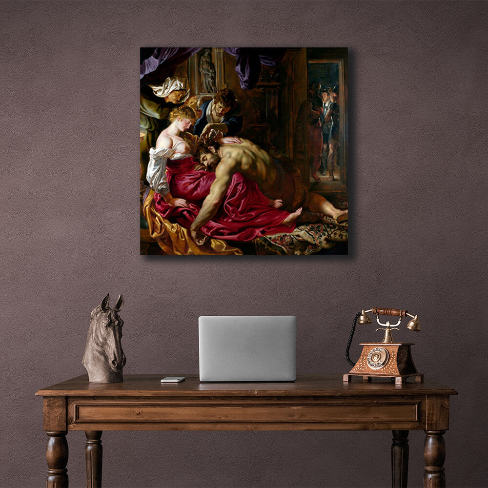 Samson and Dalila Canvas Wall Art Print