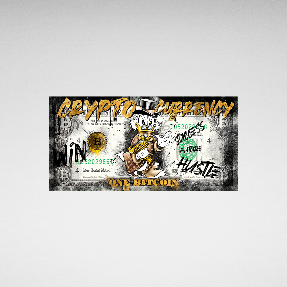 Luxury Money Art Canvas — Scrooge McDuck Crypto