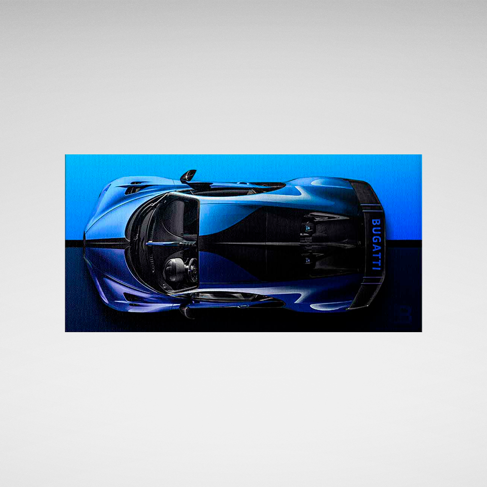BUGATTI BLUE BACKSIDE