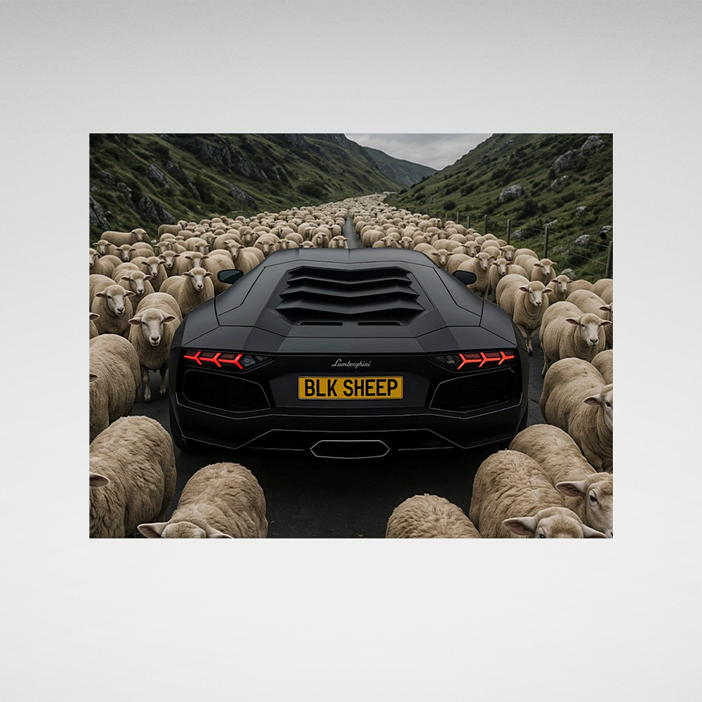 Leinwandbild „Roter Ferrari“