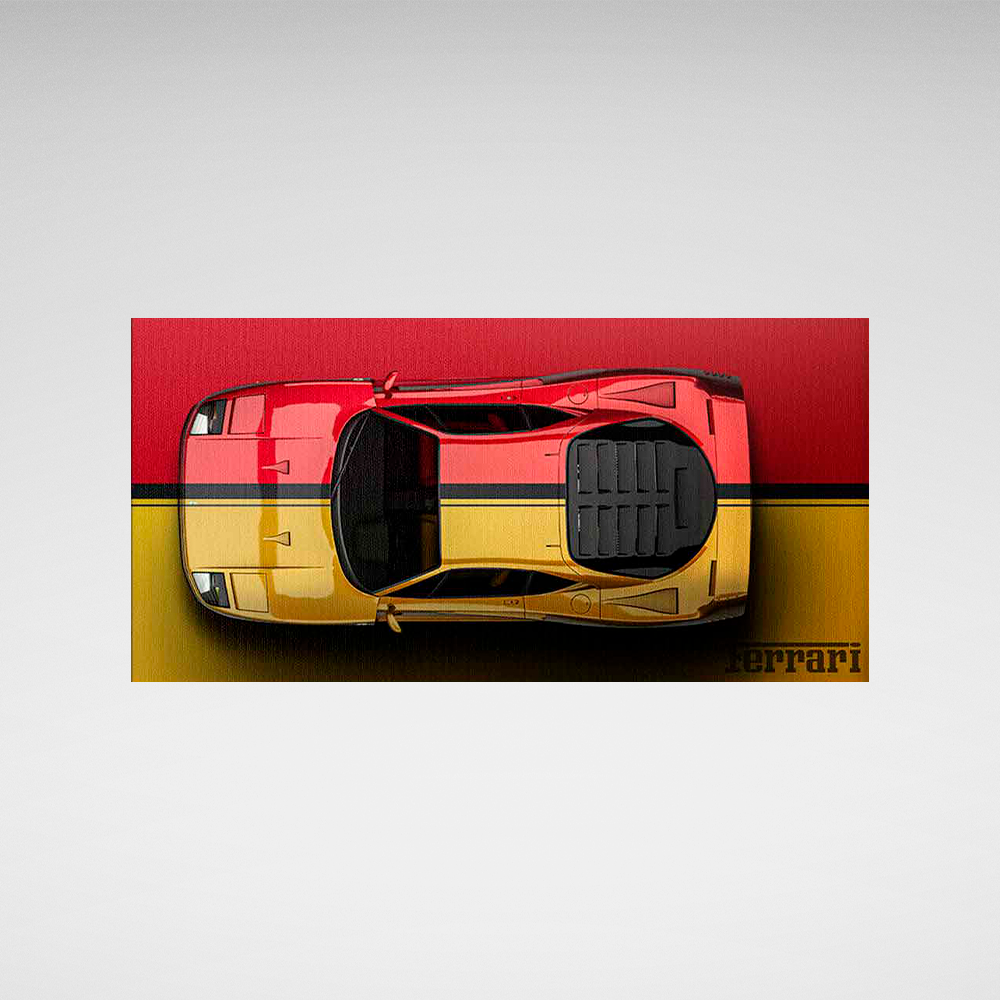 FERRARI RED BACKSIDE