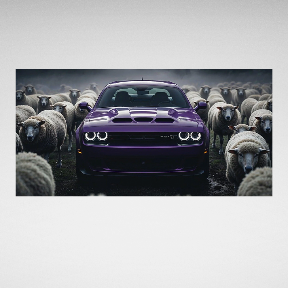 Purple Rebel – Stand Alone, Lead the Pack Canvas Wall Art