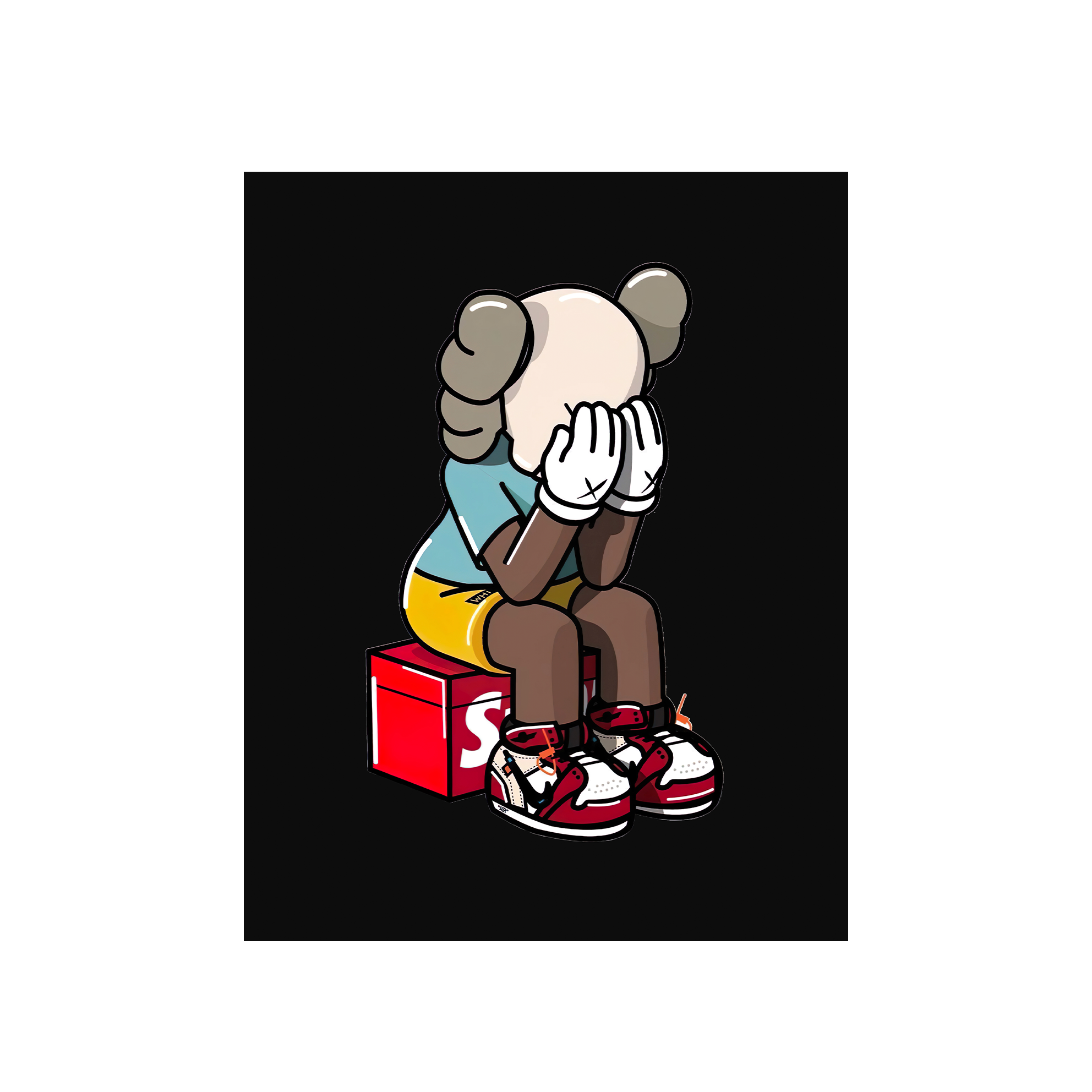 Contemplative KAWS CANVAS