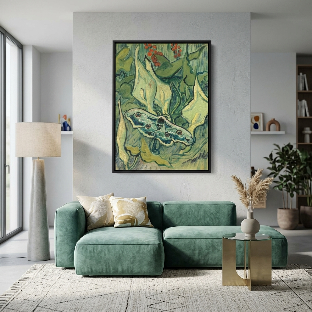 Reproduktion „Der tote Kopfwurm“ von Van Gogh, Reproduktion auf Leinwand, Kunstdruck
