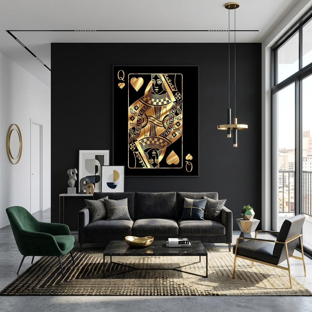 Um Königin zu motivieren, motivierender Kunstdruck auf Leinwand