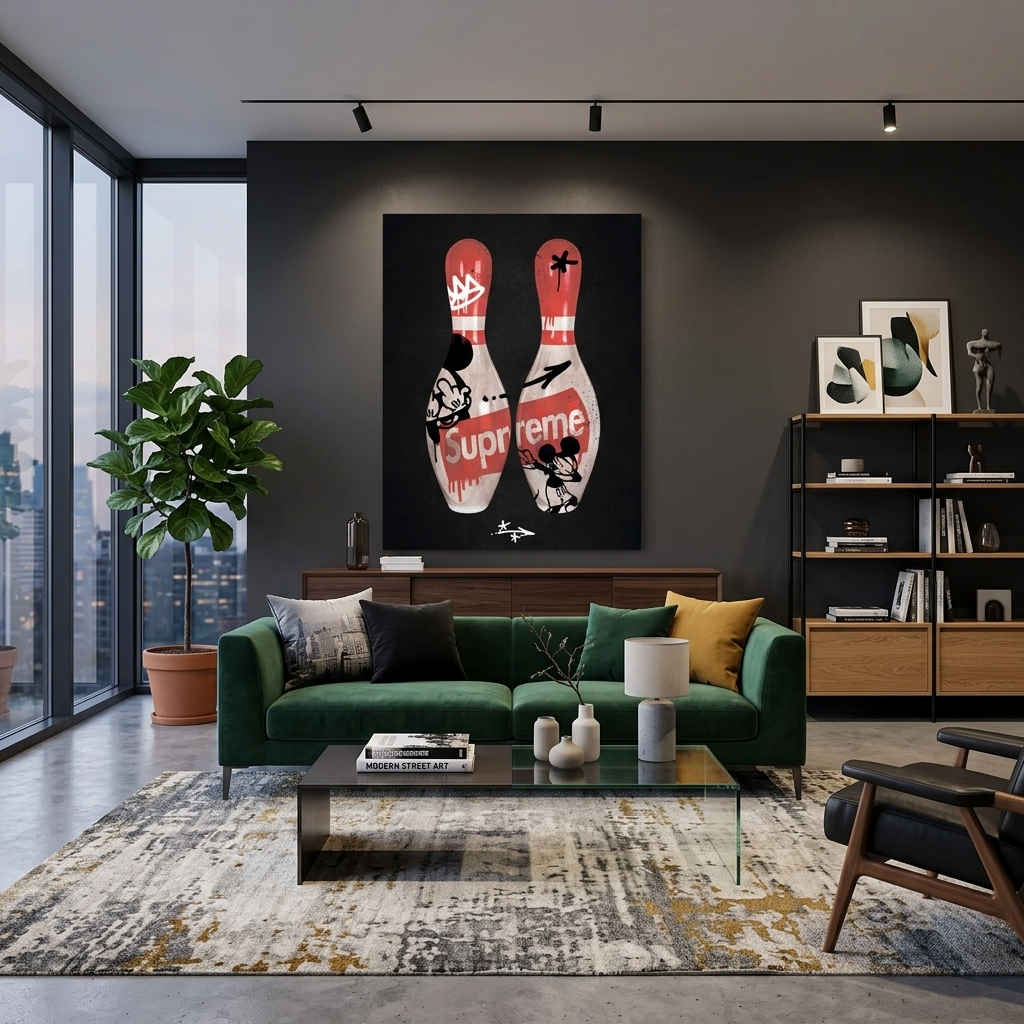 Leinwandbild „Bowling Pin Mickey“