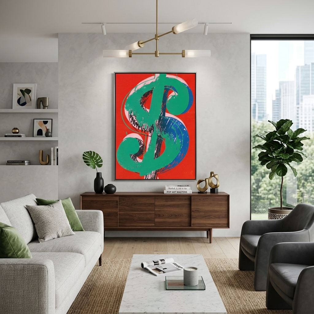 Reproduktion Papier Dollar Reproduktion Leinwand Wand Kunstdruck