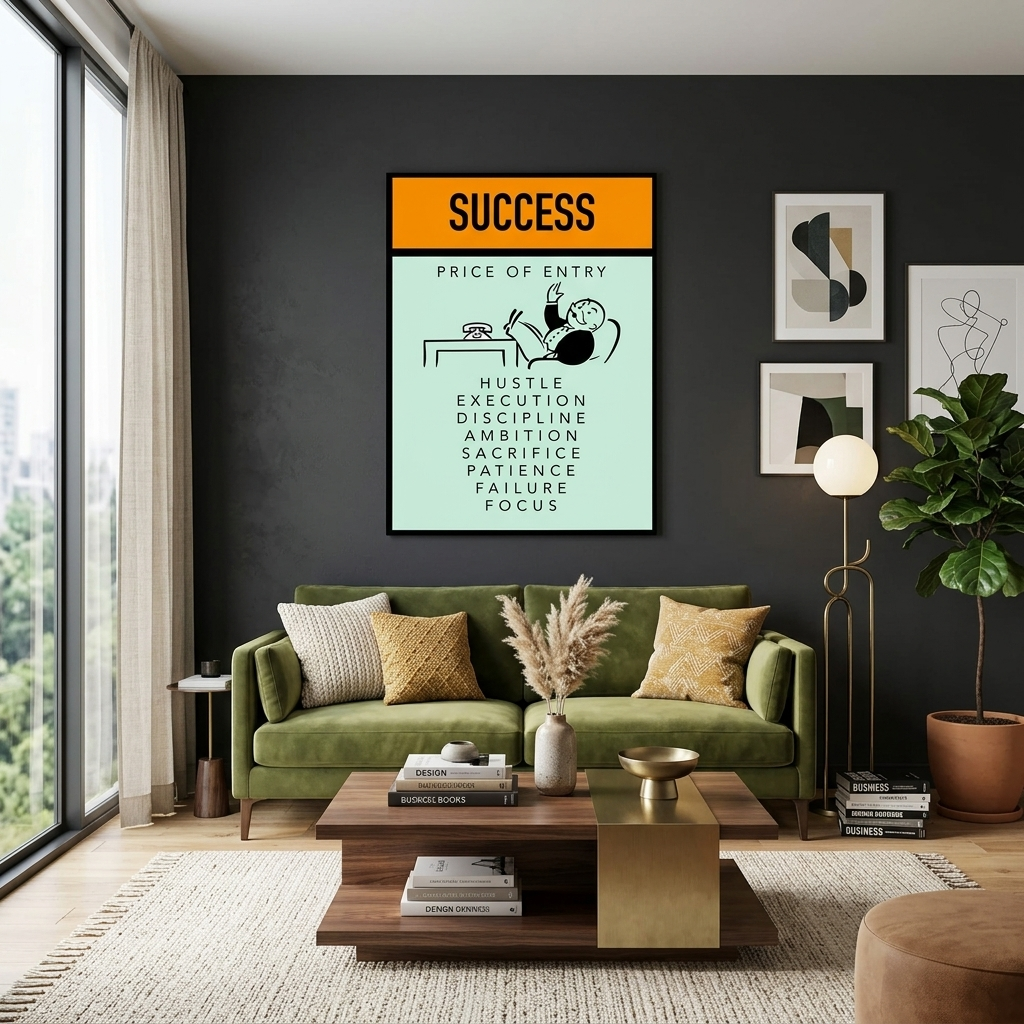 Monopoly Prise of entry Canvas Wall Art Print