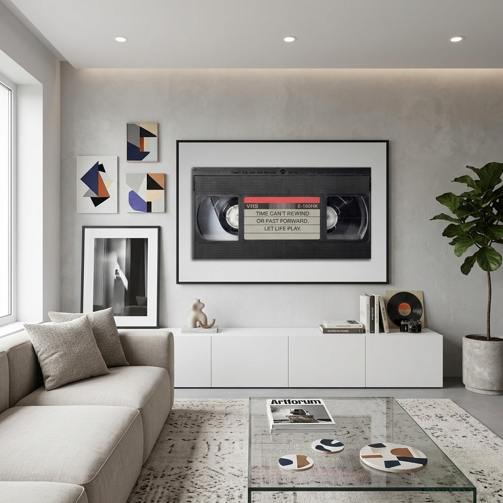 Um zu motivieren, kann die Zeit nicht zurückgedreht werden. Motivierender Kunstdruck auf Leinwand.