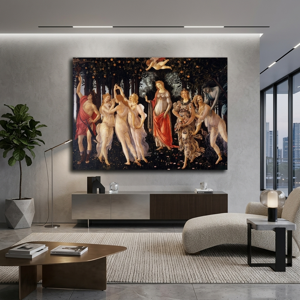 Reproduktion Botticelli Frühling Reproduktion Leinwand Wand Kunstdruck