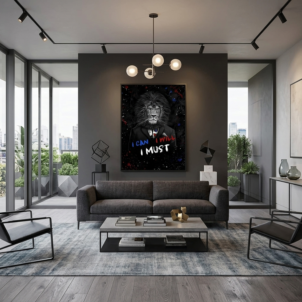 „Zeit für Geld statt Dollars und Uhren – inspirierender Kunstdruck auf Leinwand“