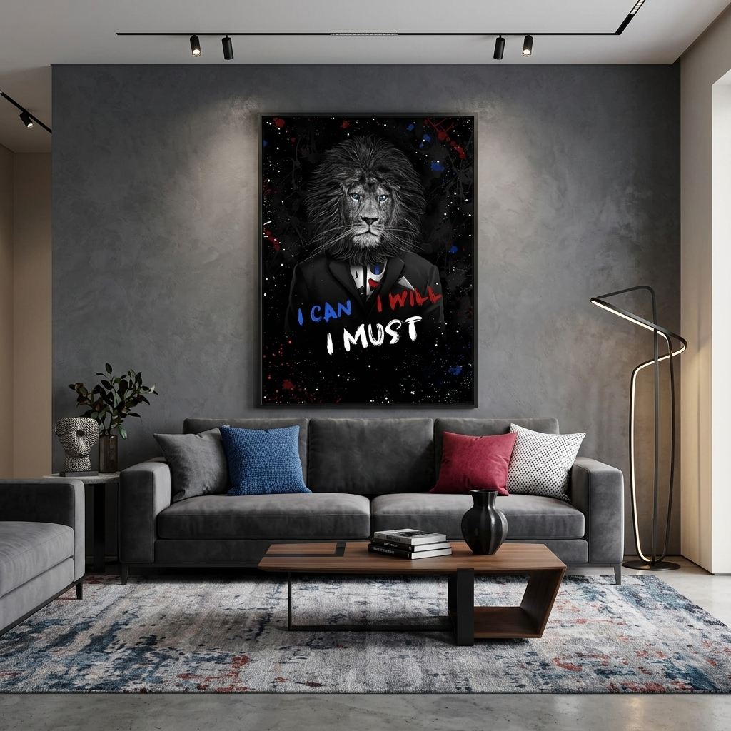 „Zeit für Geld statt Dollars und Uhren – inspirierender Kunstdruck auf Leinwand“