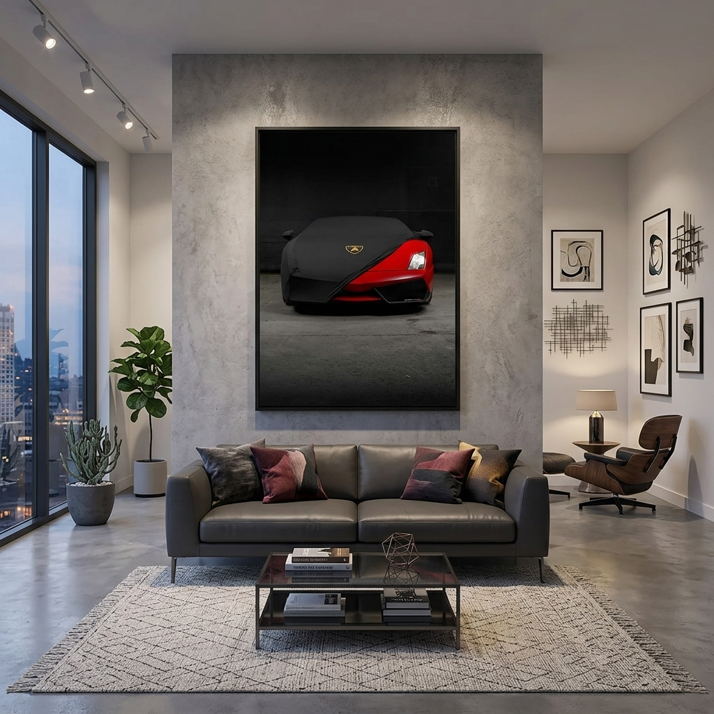 Leinwandbild „Lamborghini Red“
