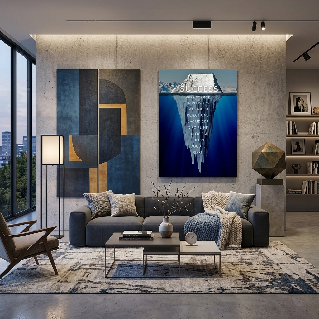 Um Erfolg zu motivieren Motivieren Leinwand Wand Kunstdruck