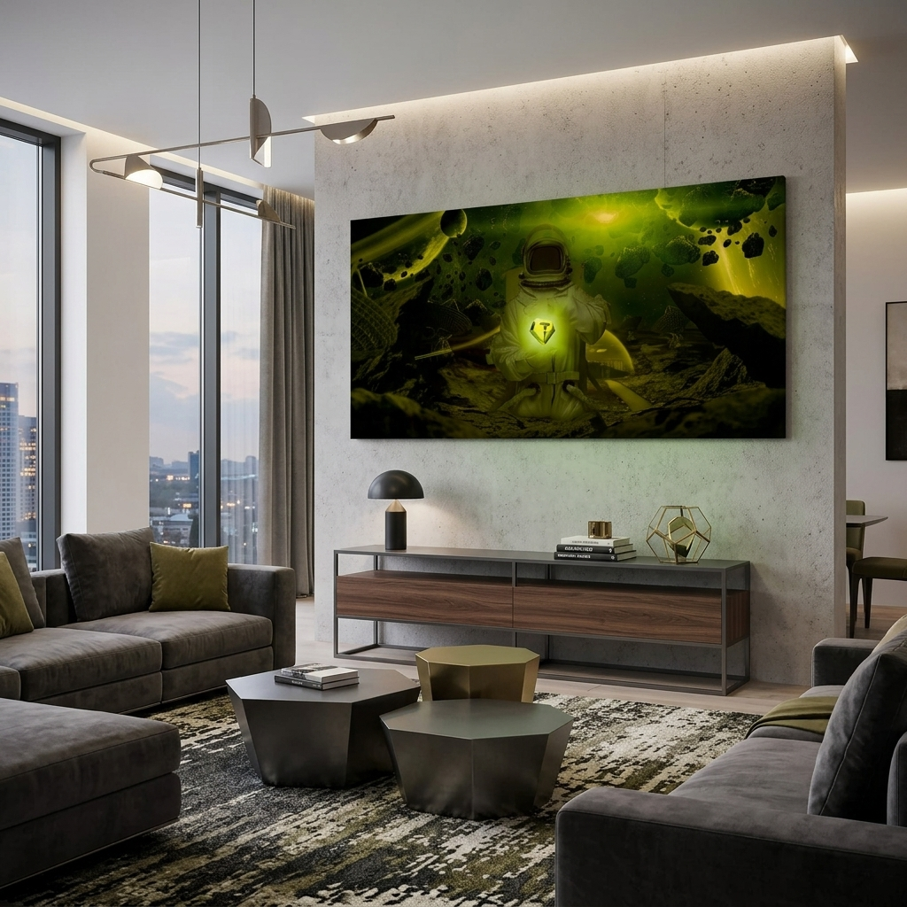 Money cryptocurrencies astronaut Tether USDT Inspirational Canvas Wall Art Print