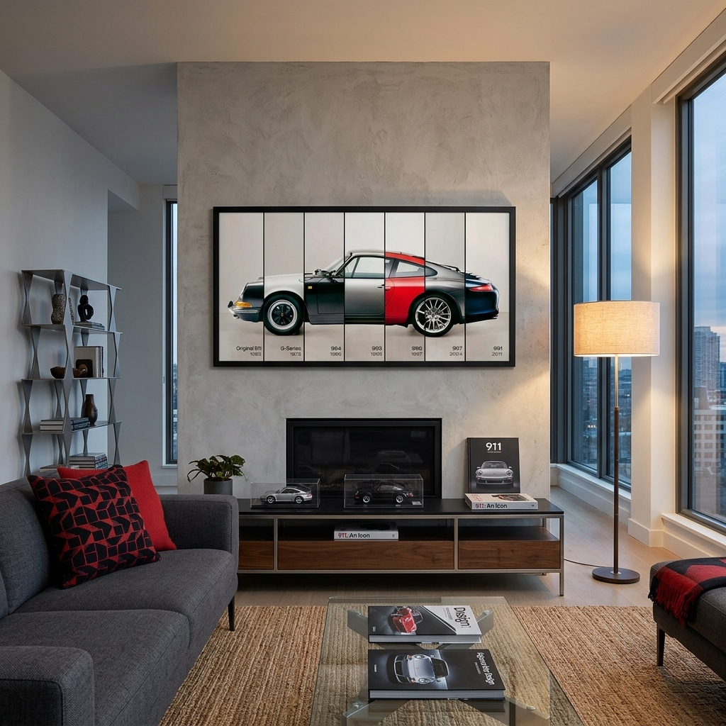 Leinwandbild „Diverse Porsche-Teile“