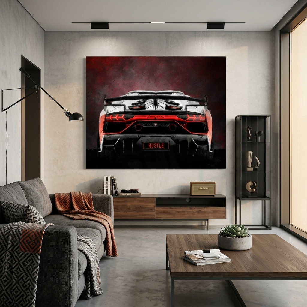 Leinwandbild „Roter Ferrari“