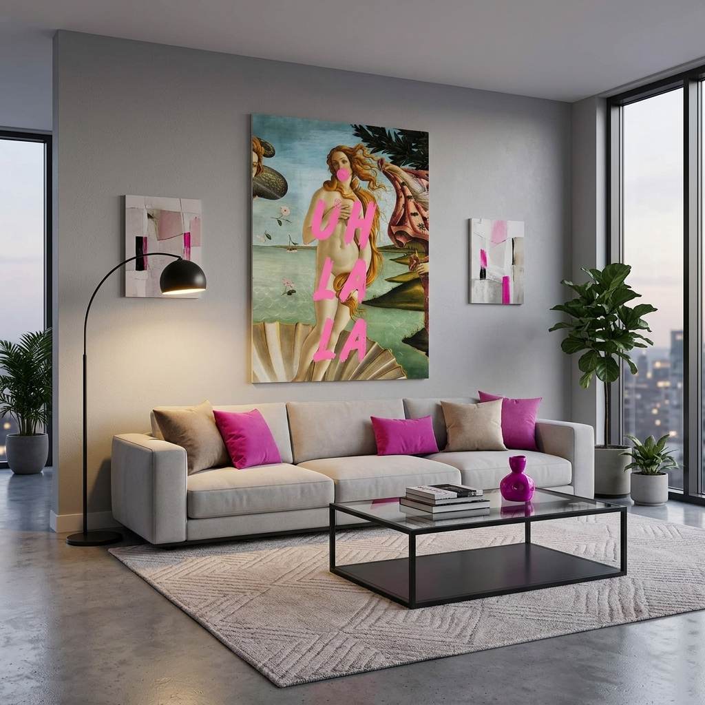 Kunstdruck auf Leinwand, Venus. La-la