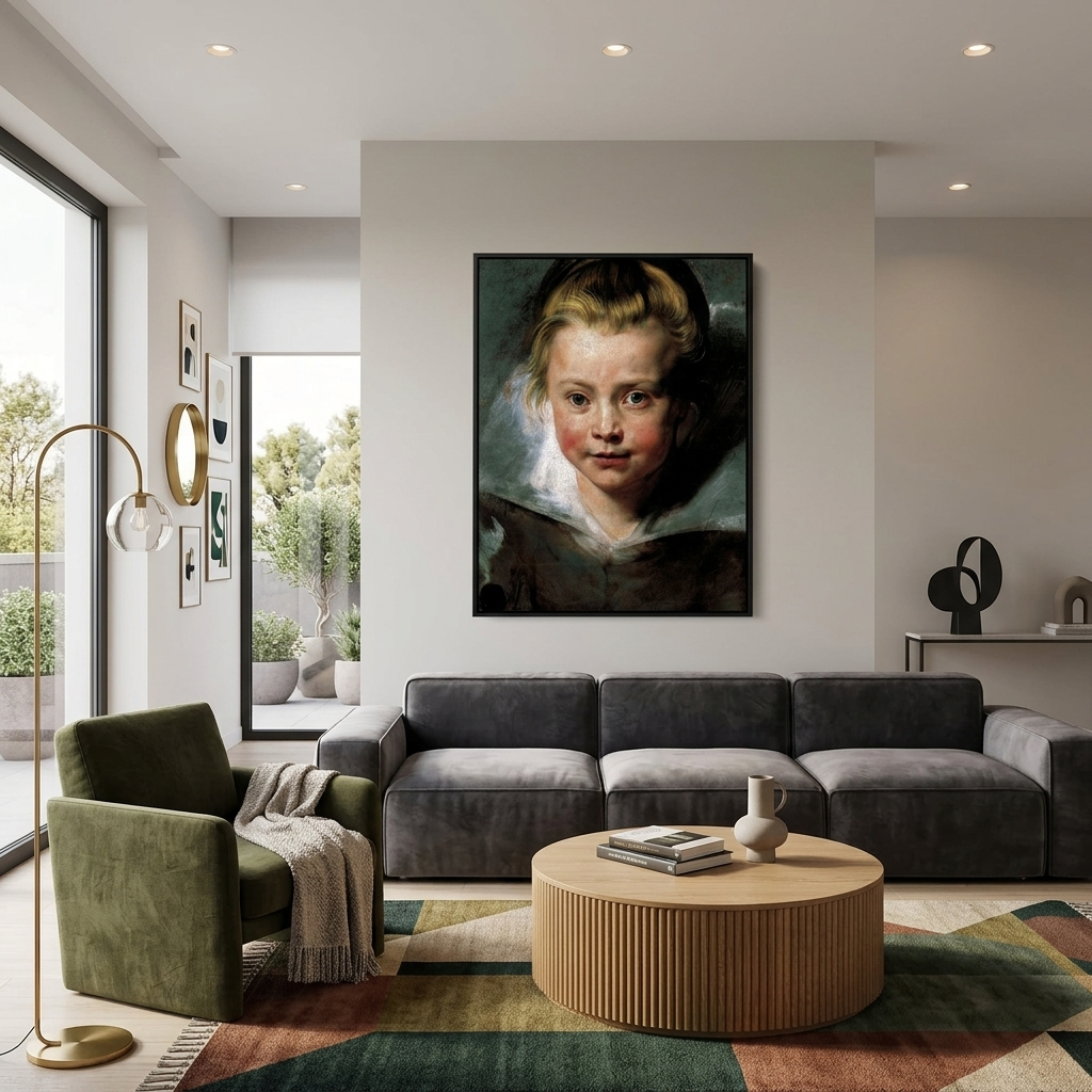 Reproduktions-Porträt von Clara Serena Rubens, Reproduktion auf Leinwand, Kunstdruck