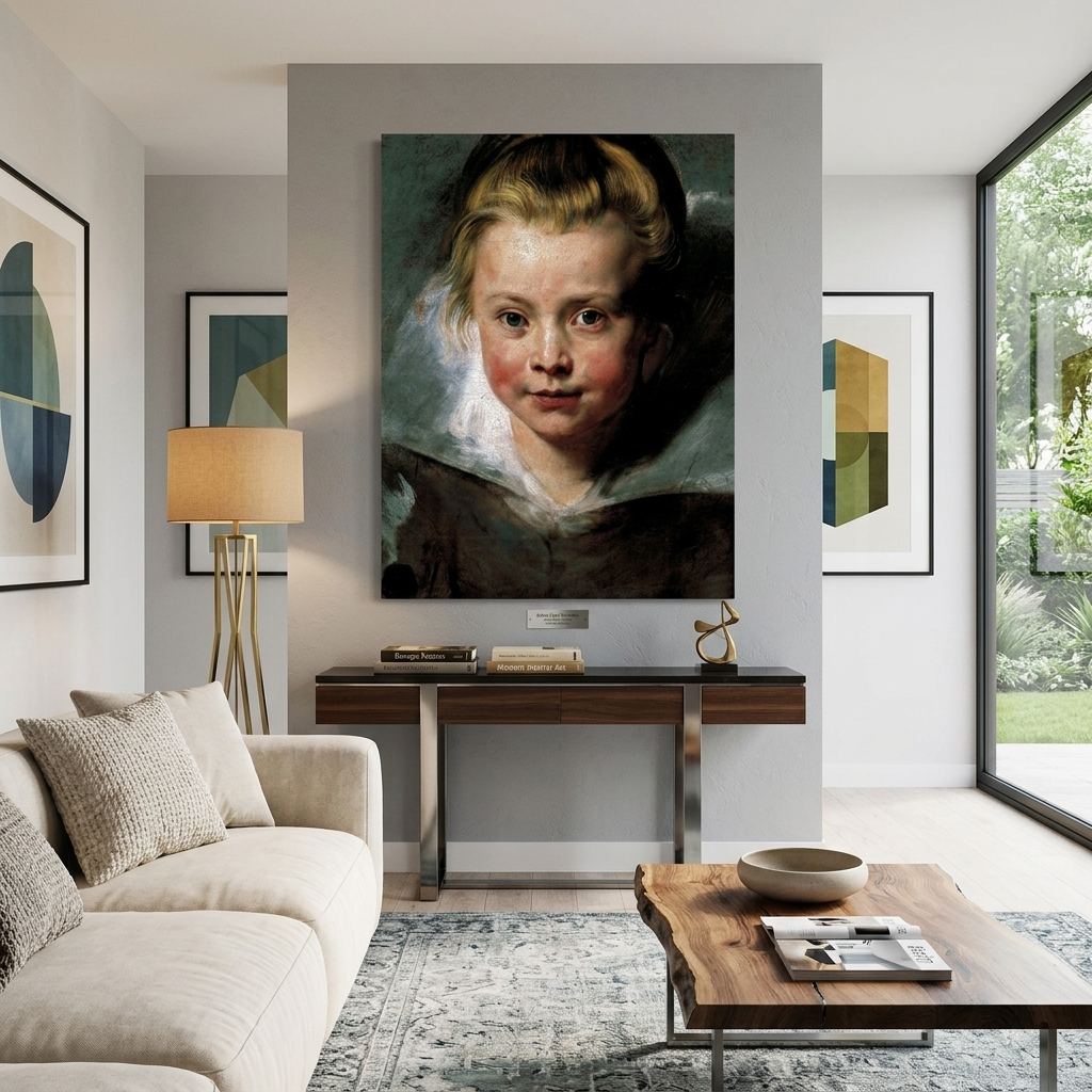 Reproduktions-Porträt von Clara Serena Rubens, Reproduktion auf Leinwand, Kunstdruck