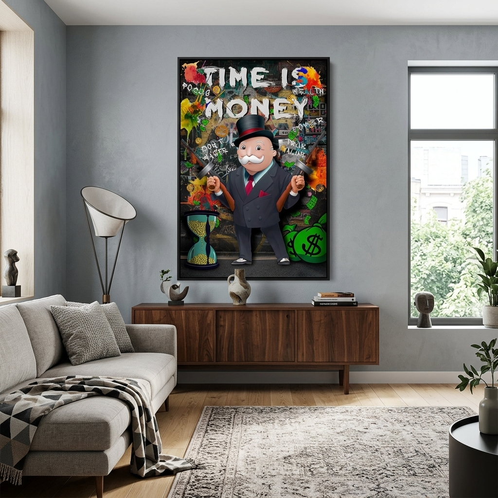 Leinwandbild „Zeitgeldmonopol“