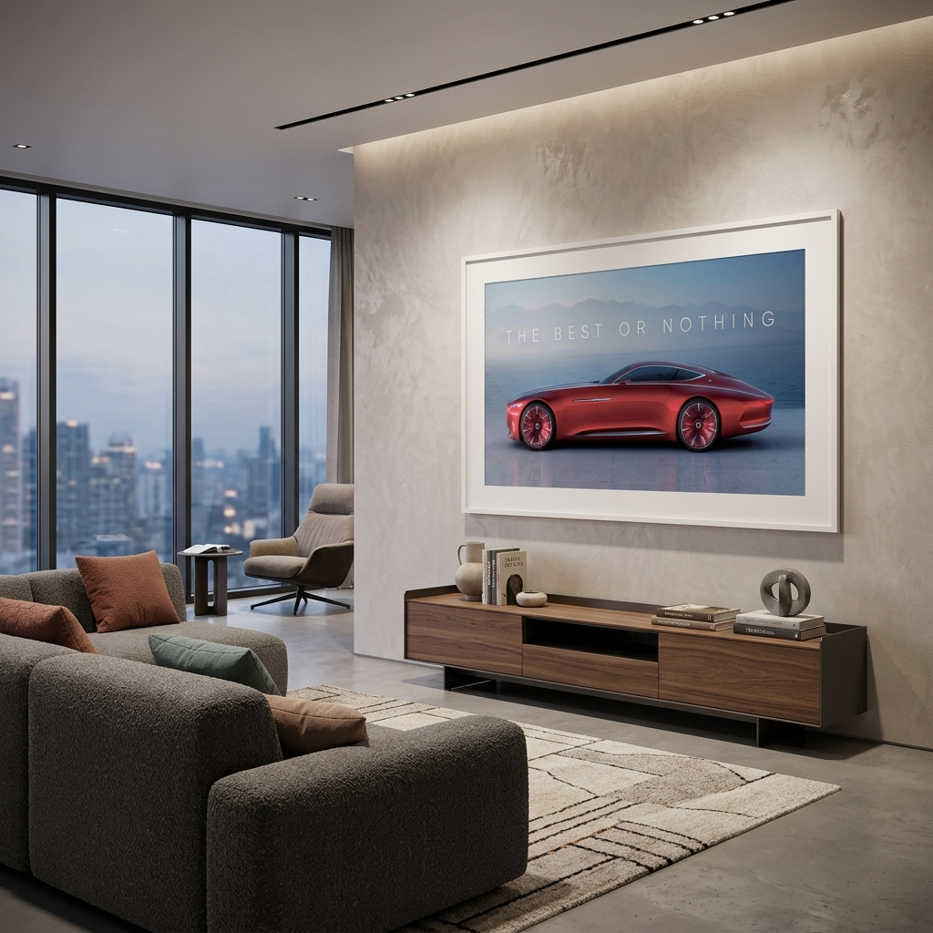 Zur Motivation: Das Beste oder nichts, Maybach, motivierender Leinwand-Kunstdruck