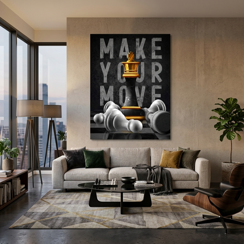 Zur Motivation Machen Sie Ihren Zug Motivierender Leinwand-Kunstdruck