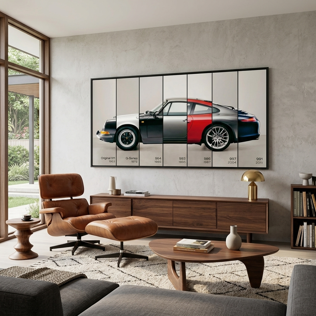 Leinwandbild „Diverse Porsche-Teile“