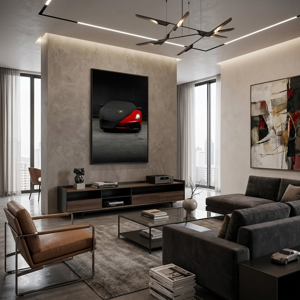 Leinwandbild „Lamborghini Red“